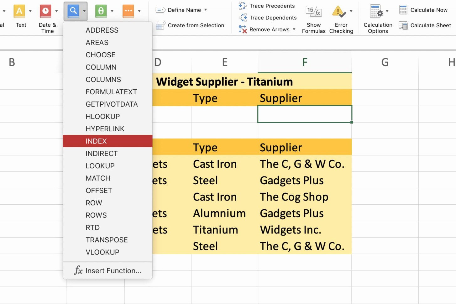 how to create an excel spreadsheet with formulas