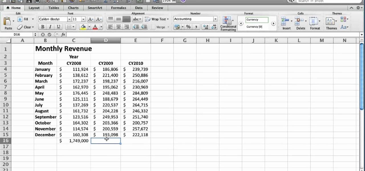 How to Create Excel formulas Best Of How to Create An Autosum formula In Microsoft Excel 2010