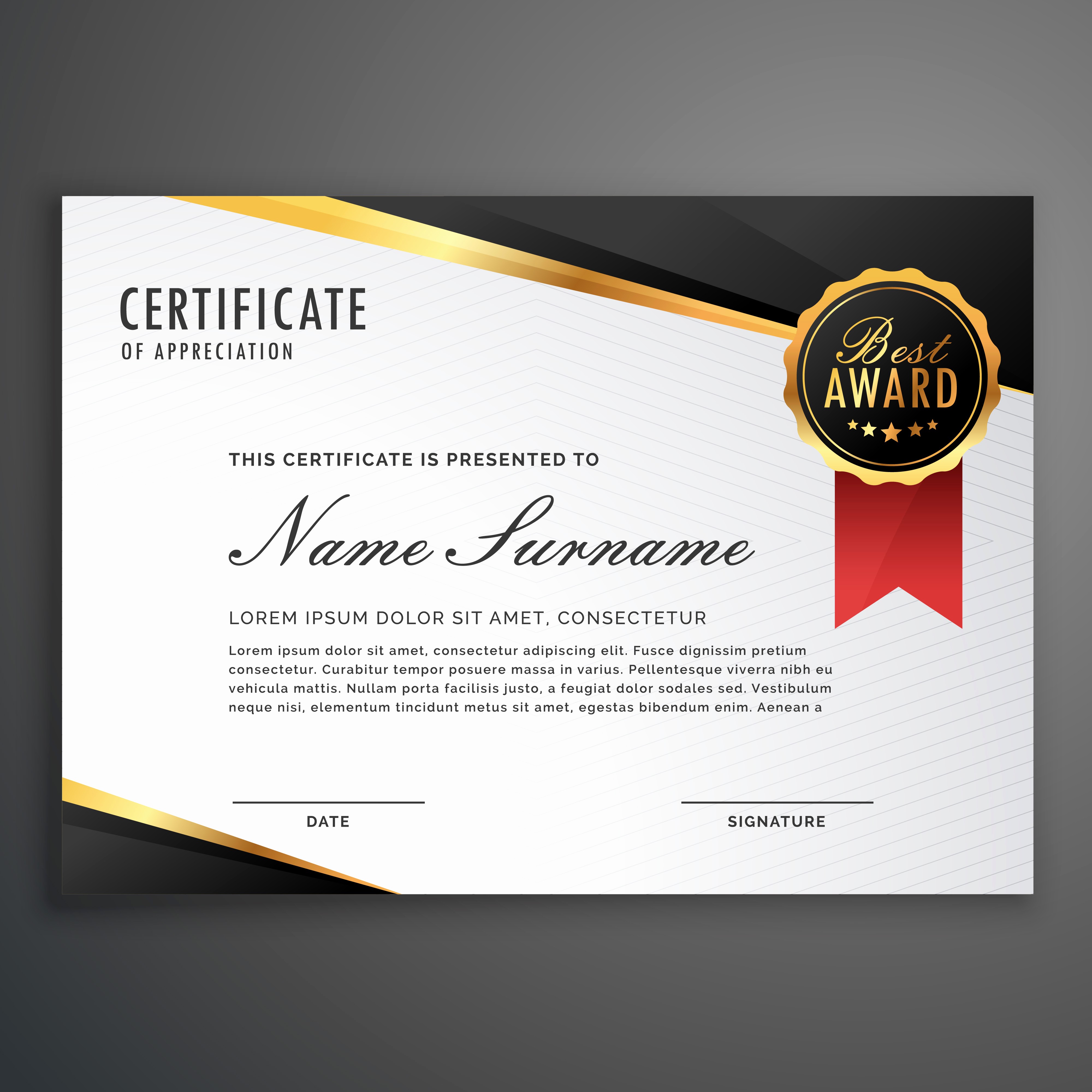 How to Design A Certificate Fresh Luxurious Certificate Design Vector Template Download