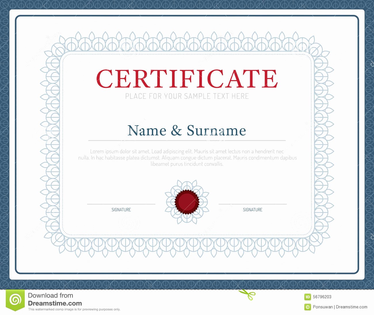 How to Design A Certificate New Certificate Template Layout Background Frame Design Vector