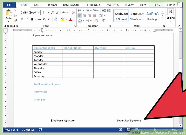 How to Do A Timesheet Inspirational How to Make A Timesheet with Wikihow