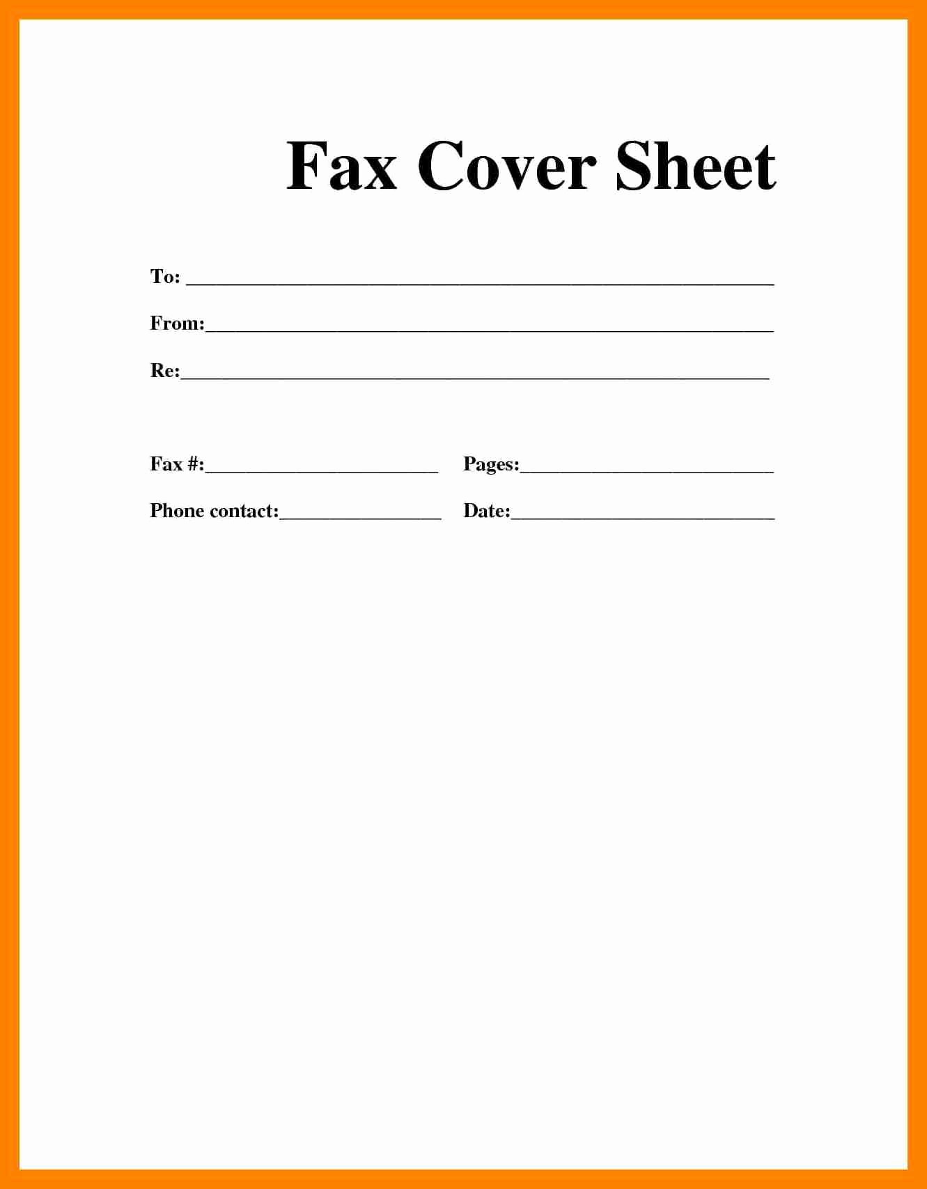 How to Fax Cover Sheet Awesome Fax Cover Sheet Blank Portablegasgrillweber