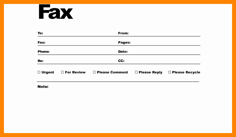 How to Fax Cover Sheet Elegant Fax Cover Sheet Pdf Fillable