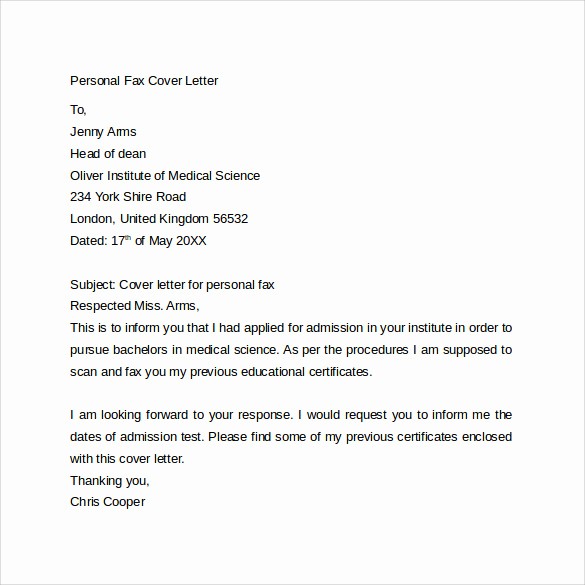 How to format A Fax Elegant 10 Fax Cover Letter Templates – Samples Examples &amp; format