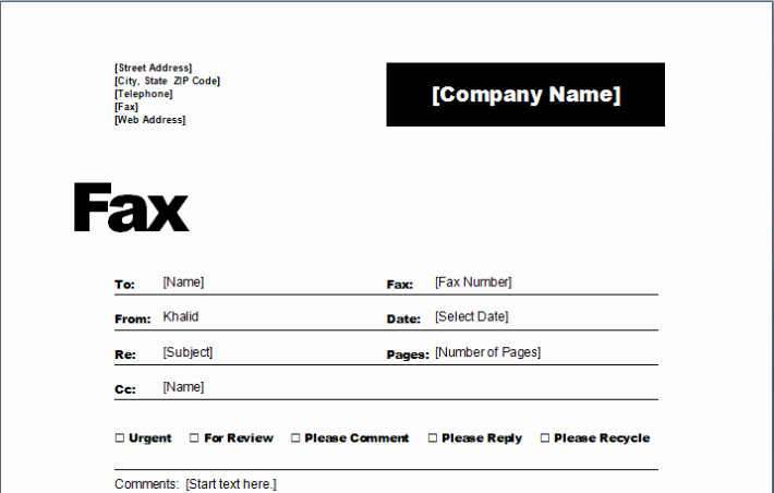 How to format A Fax Luxury Printable Fax Cover Sheet &amp; Letter Template