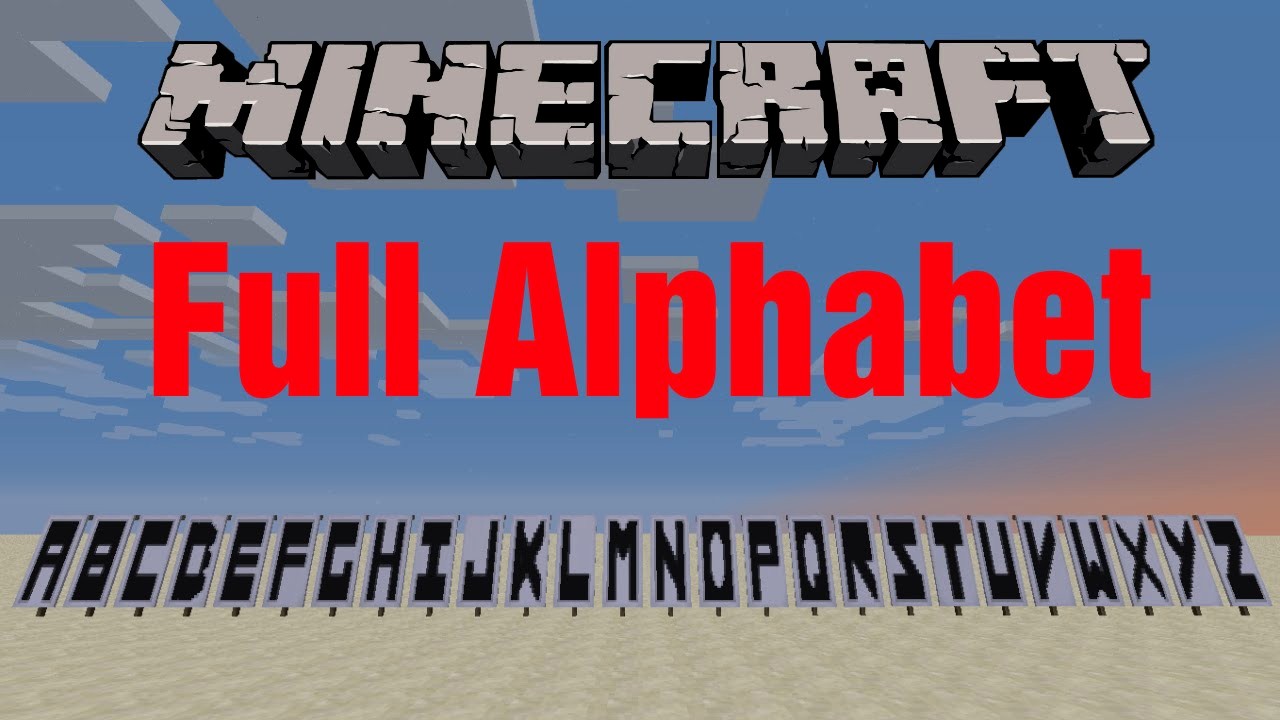 How to Make Banner Letters Inspirational Minecraft Banners How to Make the Alphabet