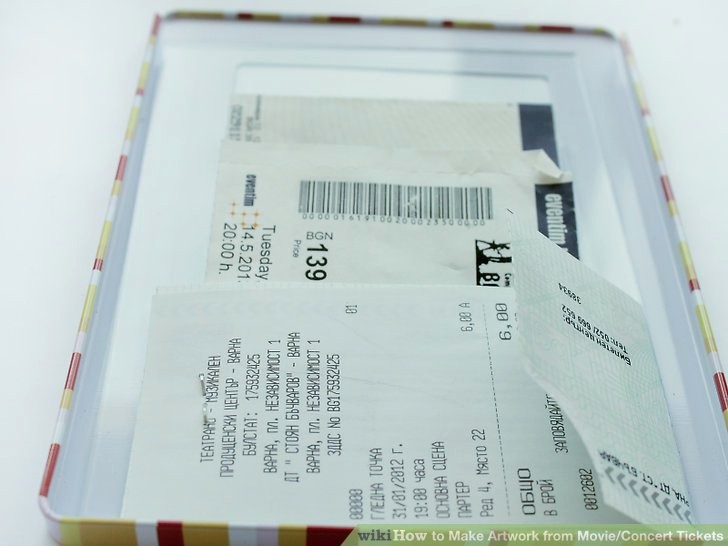 How to Make Concert Tickets Fresh How to Make Artwork From Movie Concert Tickets 5 Steps
