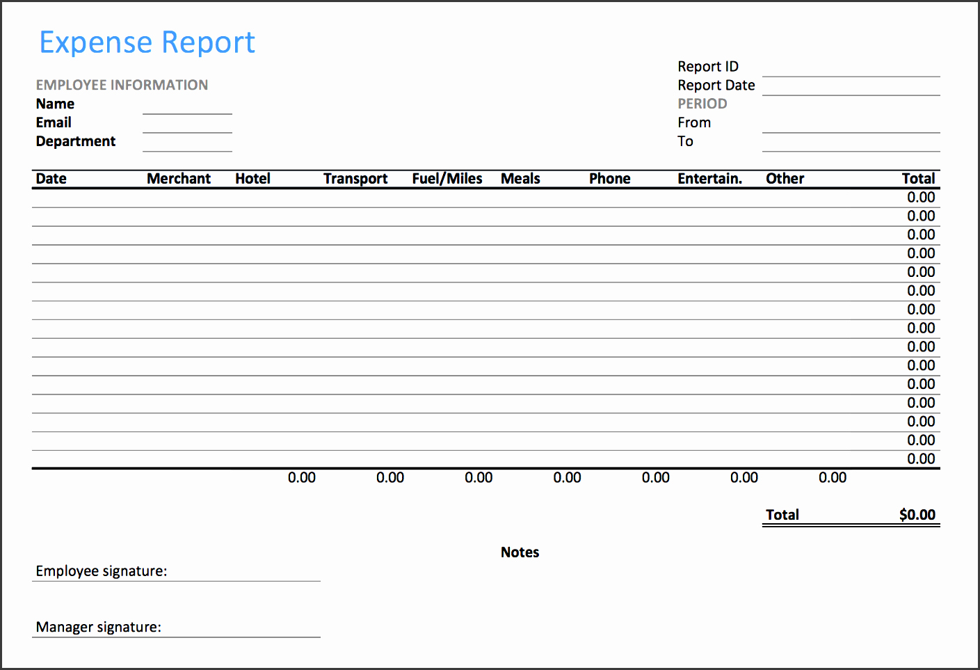 How to Make Expense Report Beautiful 5 Simple Expense Report Template Sampletemplatess