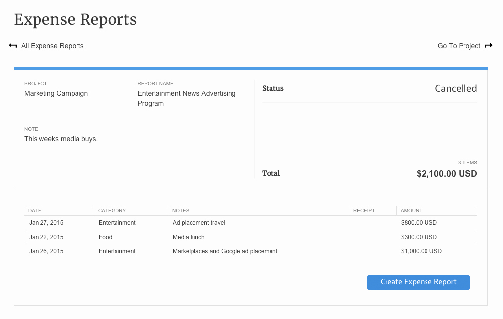 How to Make Expense Report Luxury How to Create An Expense Report – Mavenlink Support