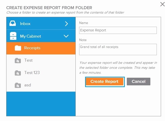 How to Make Expense Report New Creating An Expense Report In Neat Cloud Service the