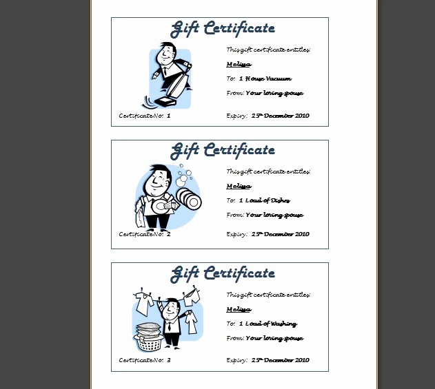 How to Make Gift Certificate Unique 8 Best Of Print Your Own Gift Certificates Make