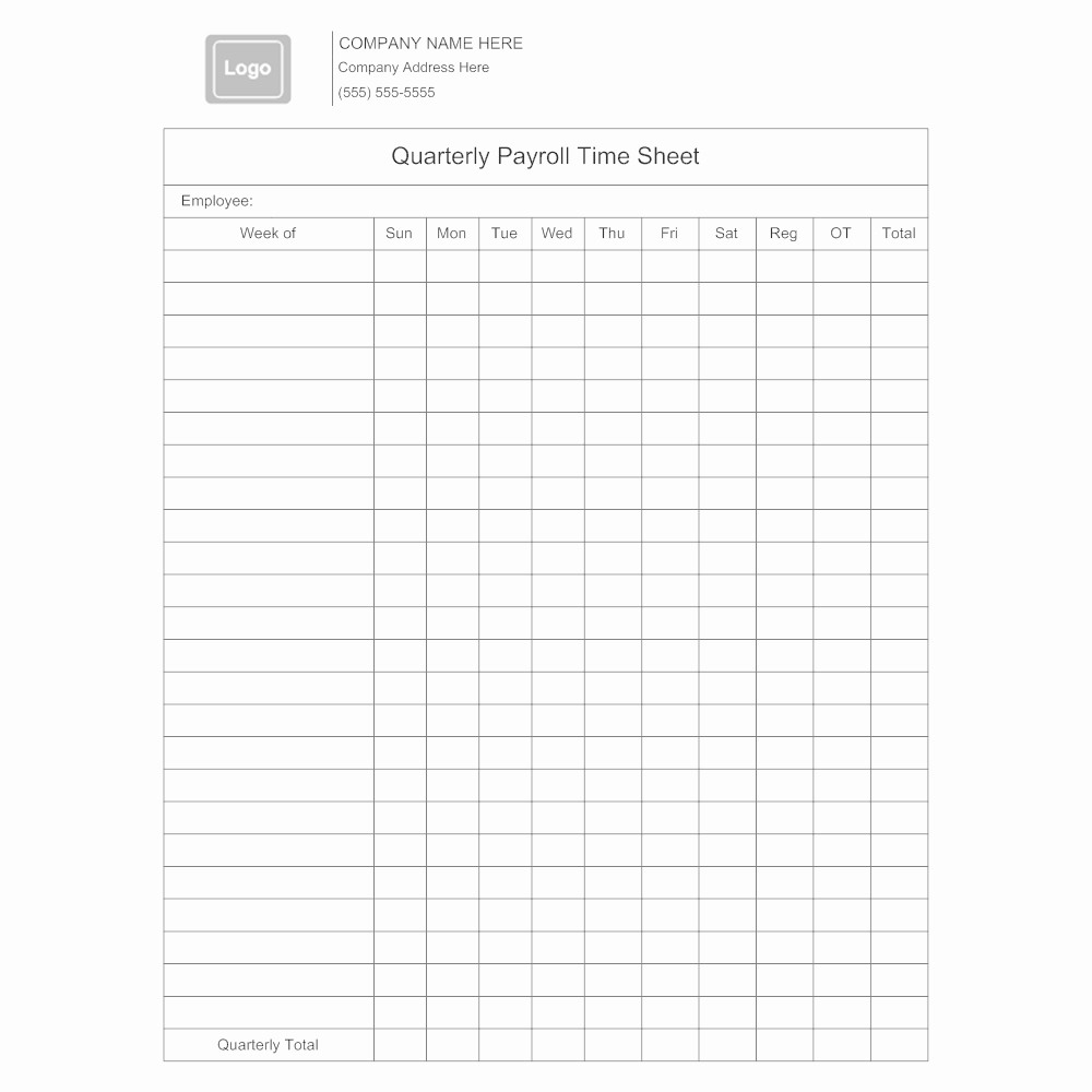How to Make Time Sheets Beautiful Quarterly Payroll Time Sheet