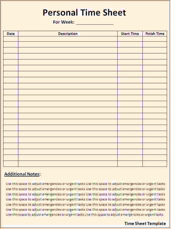 How to Make Time Sheets Inspirational 6 Time Sheet Templates