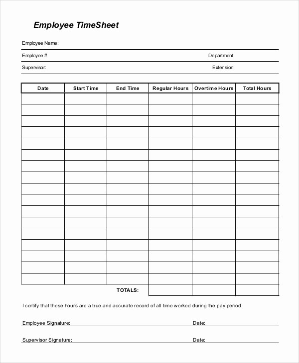How to Make Time Sheets Unique 9 Sample Printable Time Sheets