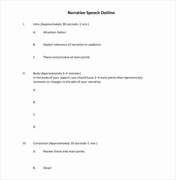 How to Outline A Speech Lovely 29 Speech Outline Templates Pdf Doc