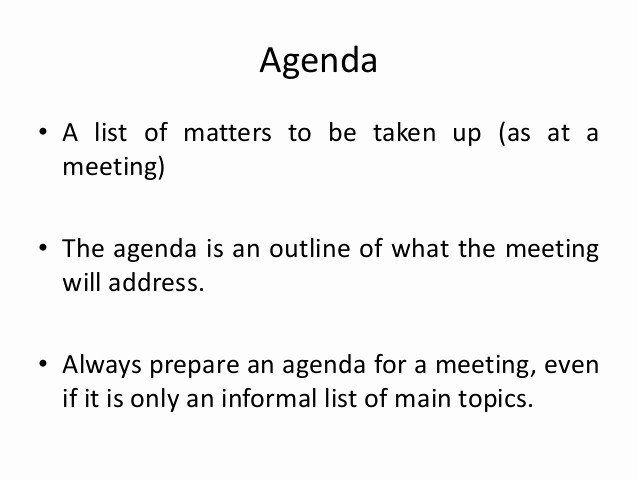 How to Prepare An Agenda Beautiful Agenda and Meeting Minutes
