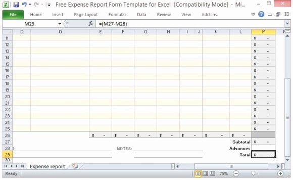 How to Prepare Expense Reports Luxury Free Expense Report form Template for Excel