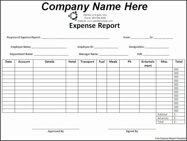 How to Prepare Expense Reports Unique 3 Expense Report Templates Excel Xlts