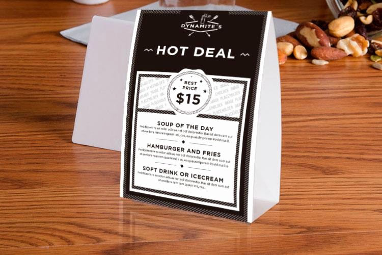 How to Print Table Tents Best Of Custom Printed Table Tents