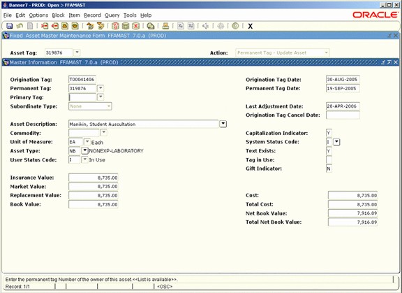 How to Record Fixed assets Awesome Ex9 Fixed assets Data Structure