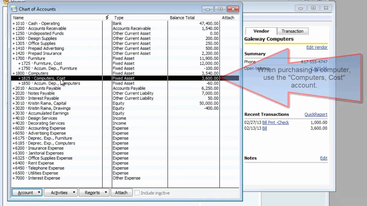 How to Record Fixed assets Beautiful Fixed assets In Quickbooks which Accounts to Use