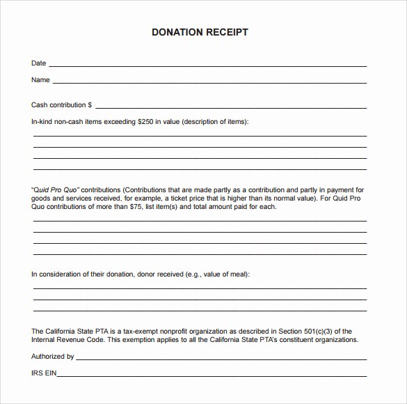 How to Track Charitable Donations Best Of 23 Donation Receipt Templates – Pdf Word Excel Pages