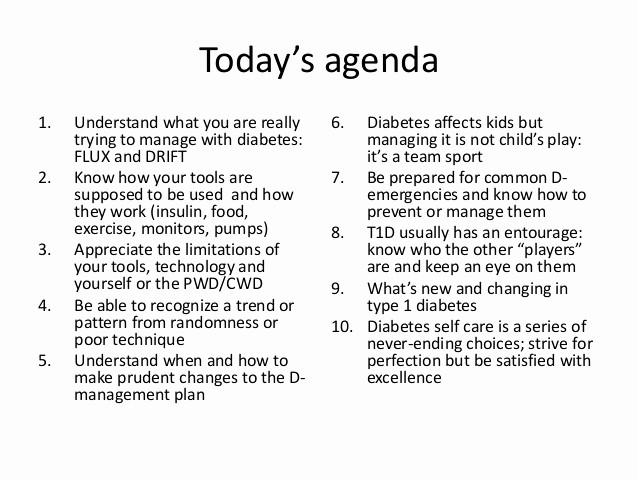 How to Type An Agenda Lovely 10 Practical Tips to Make Type 1 Diabetes Work for You Tlc