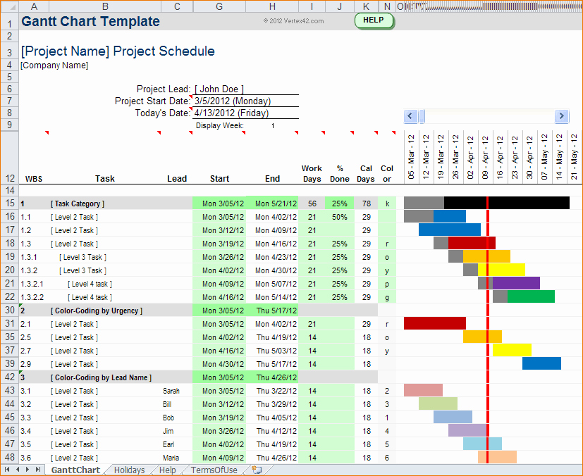 How to Use Gantt Project Awesome 5 How to Create A Gantt Chart In Excel 2013