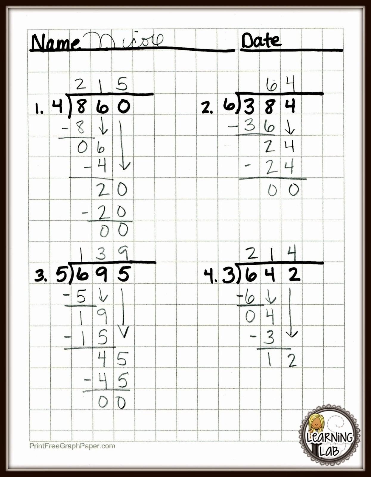 How to Use Graph Paper Awesome Using Graph Paper as A Math Ac Modation