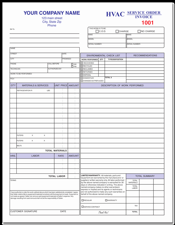 Hvac Start Up Report Template Luxury Free Hvac Service forms Template before You Call A Ac
