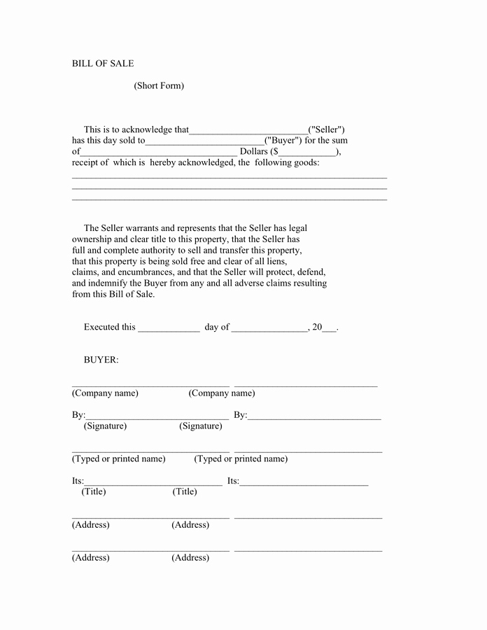 Illinois Vehicle Bill Of Sale Awesome Firearm Bill Of Sale form Free Documents for