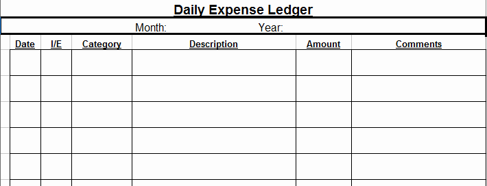 Income and Expense Ledger Template Best Of Free Printable Daily Expense Ledger and February Finances