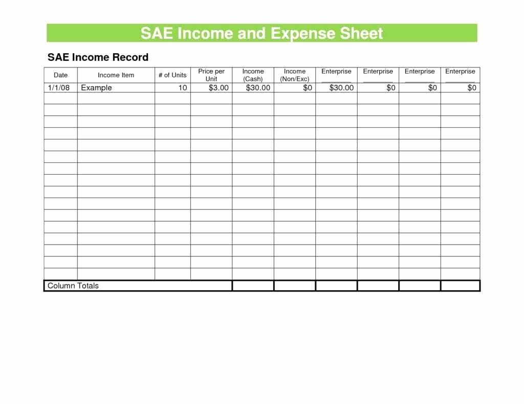 Income and Expense Ledger Template Lovely Sample Expense Spreadsheet Spreadsheet Templates for