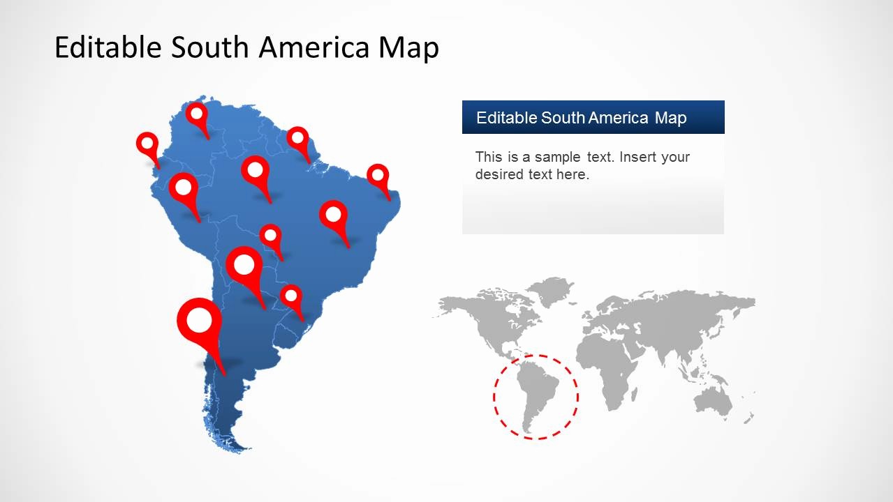 Interactive Map Of Usa Powerpoint Best Of south America Map Template for Powerpoint Slidemodel