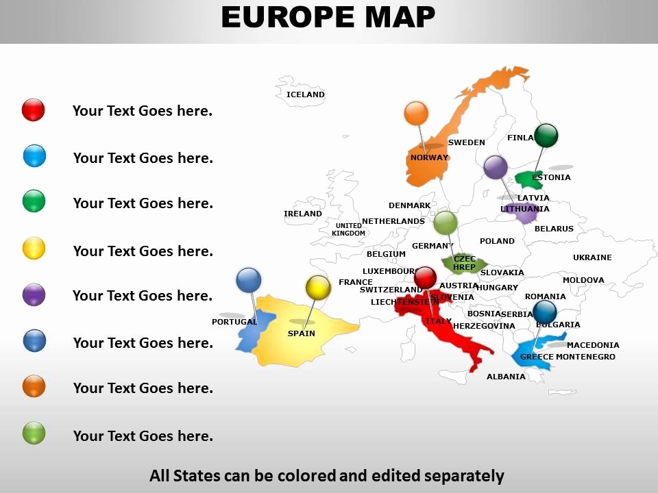 Interactive Map Of Usa Powerpoint Unique Interactive Map Europe 1114