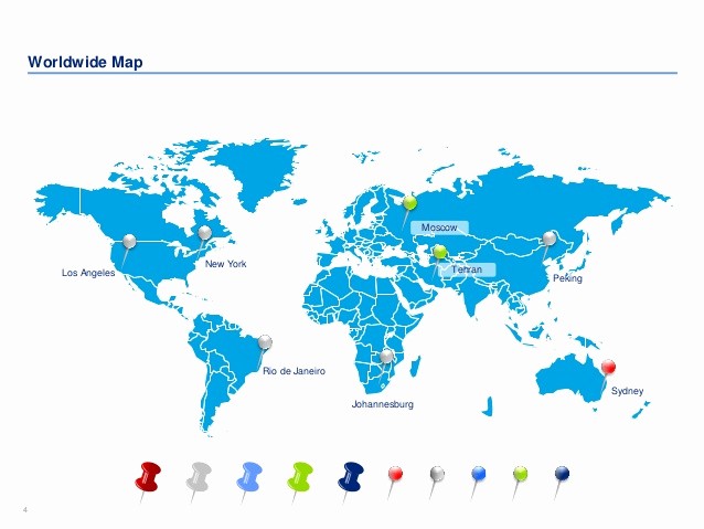 Interactive World Map for Powerpoint Inspirational Editable World Maps for Powerpoint Presentation