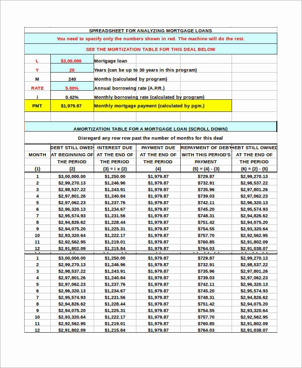 Interest Only Amortization Schedule Excel Inspirational Interest Ly Amortization Table