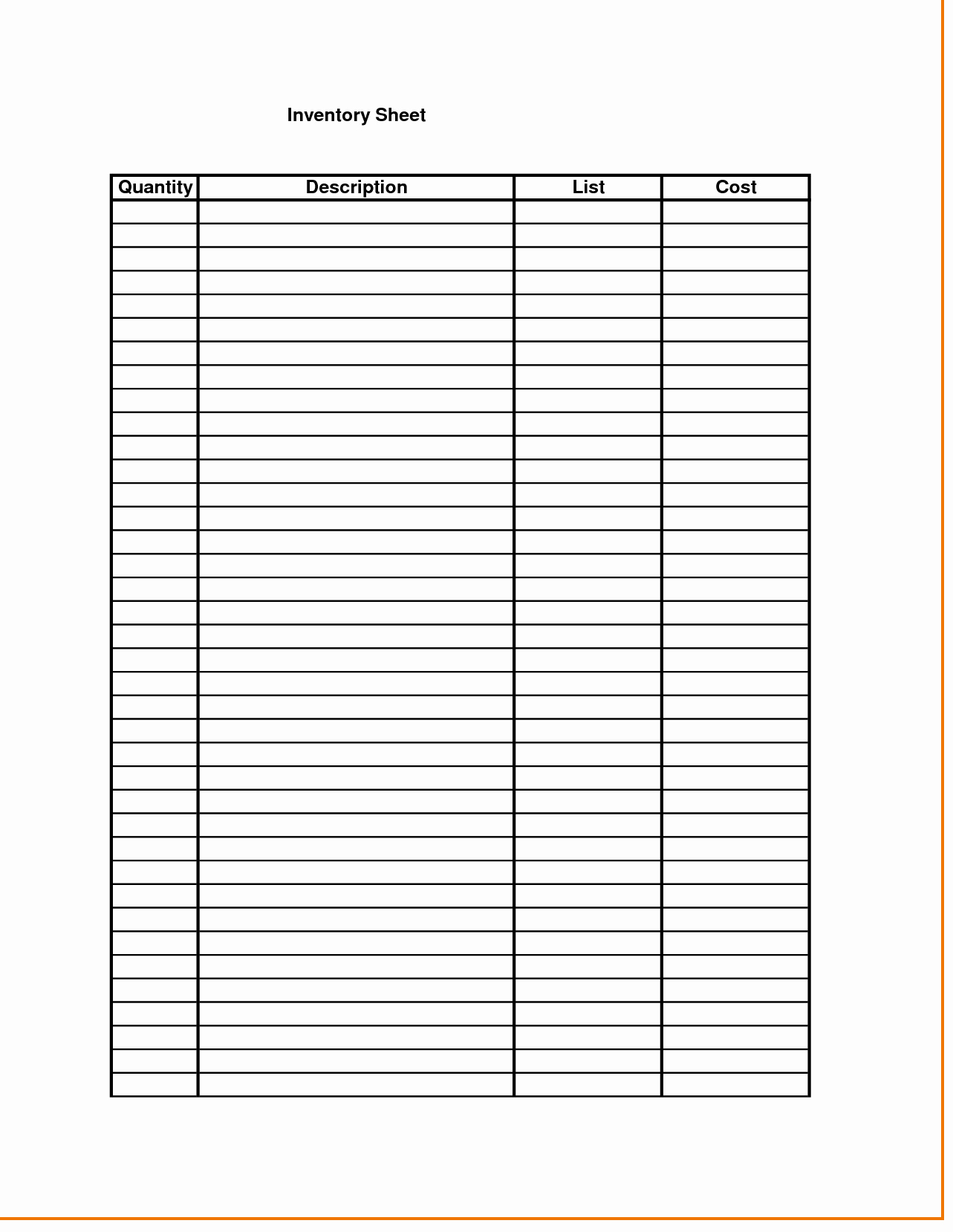 Inventory Control Spreadsheet Template Free Beautiful Inventory Control Template with Count Sheet 1 Inventory