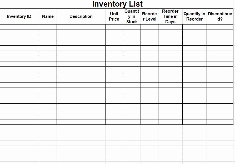 Inventory Control Spreadsheet Template Free New Inventory Tracking Spreadsheet Template