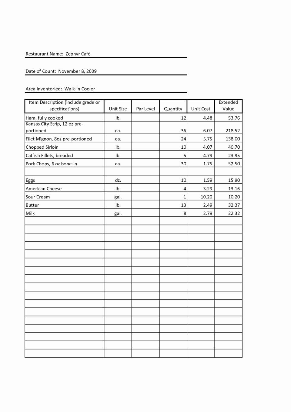 Inventory Count Sheet Template Free Inspirational Inventory form Sample Pdf Spreadsheet Count Sheet Template