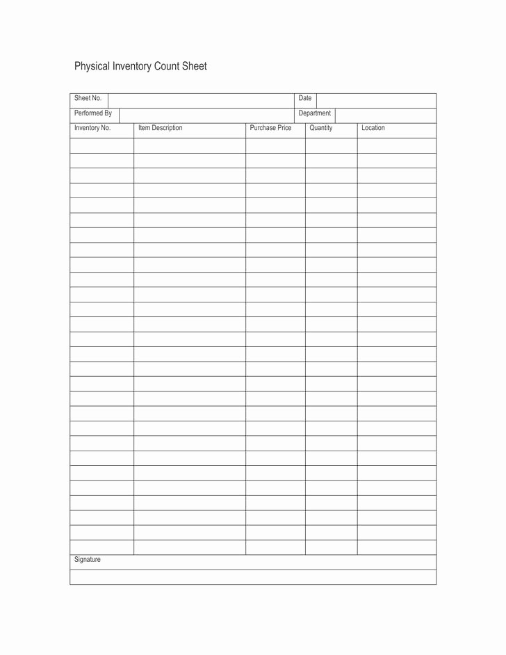 Inventory Count Sheet Template Free New 45 Inventory Spreadsheet Templates Free Download