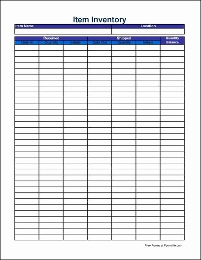 Inventory forms for Small Business Inspirational Free Printable Inventory Sheets