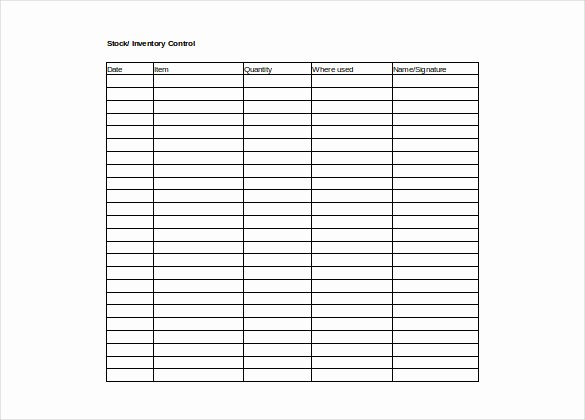 Inventory List Template Free Download Elegant Inventory Spreadsheet Template 5 Free Word Excel