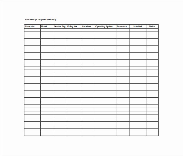Inventory List Template Free Download Inspirational Inventory Spreadsheet Template 5 Free Word Excel