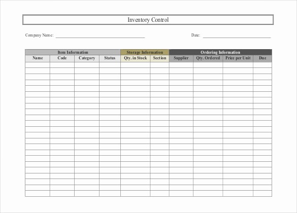 Inventory Log Sheet Excel Template Awesome 24 Free Inventory Templates for Excel and Word You Must Have