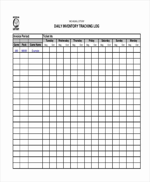 Inventory Log Sheet Excel Template Fresh 15 Daily Inventory Templates Word Pdf