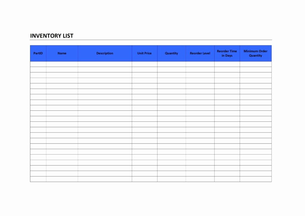Inventory Log Sheet Excel Template Lovely Free Printable Inventory Log Sheet Supply Inventory