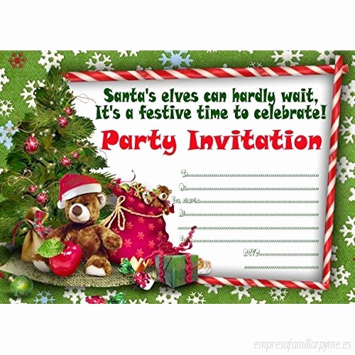 Invitacion Para Fiesta De Navidad Best Of 10x Invitaciones Para Fiesta De Navidad B017pb0y7k