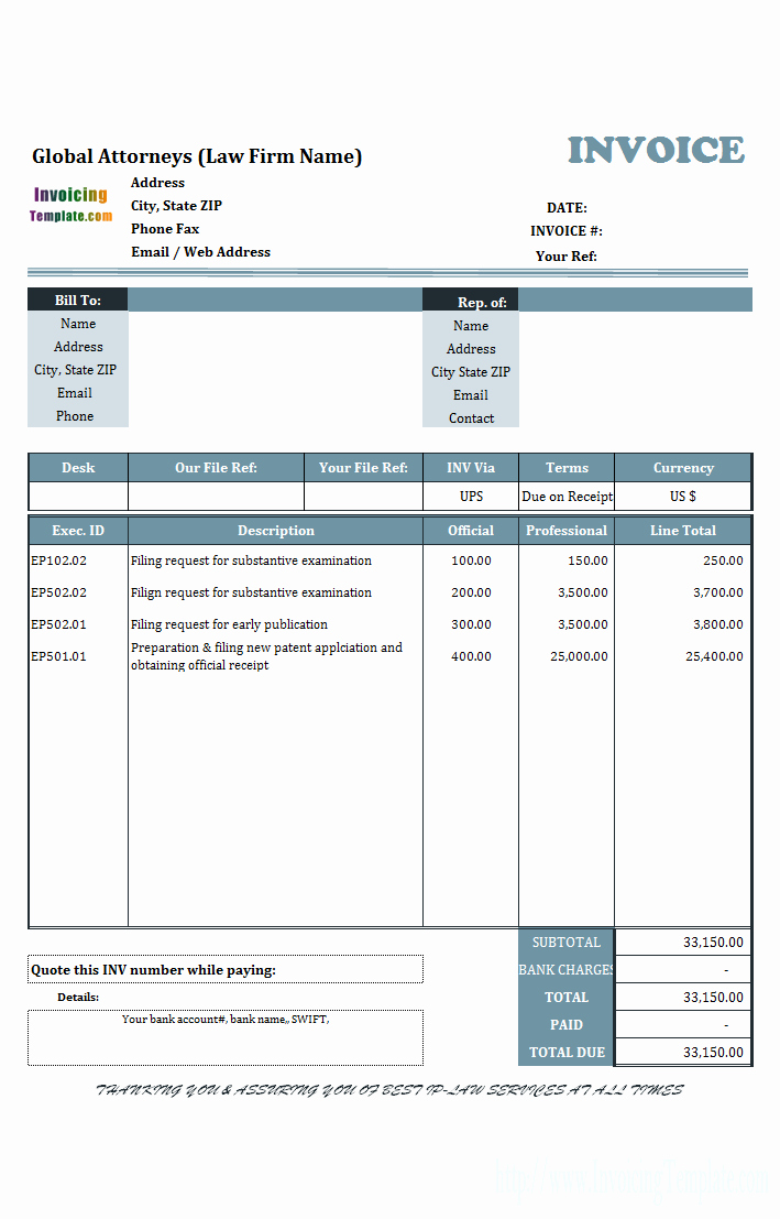 Invoice Template for Microsoft Word Beautiful Microsoft Office Invoice Template Microsoft