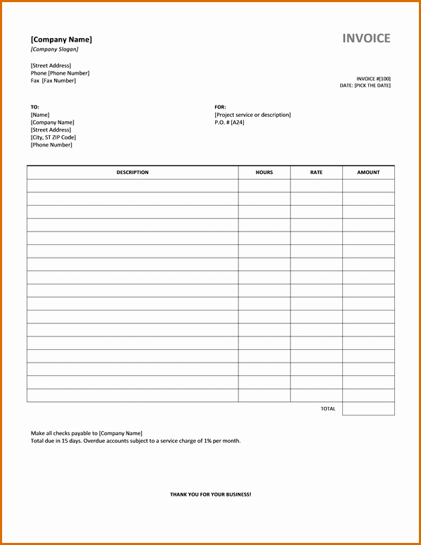 Invoice Template for Microsoft Word Inspirational 15 Microsoft Office Invoice Template